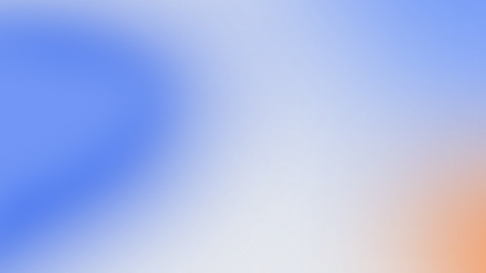 Colour reference: blue to white with an orange corner